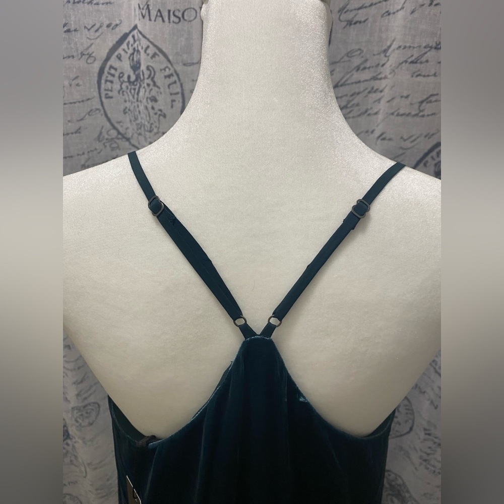 BCBGMAXAZRIA | Elana “Midnight Teal” Velvet Dress - Picture 7 of 12